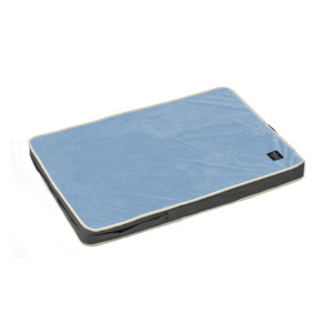 Orthopaedic Dog Flannel Bed - Blue & Grey