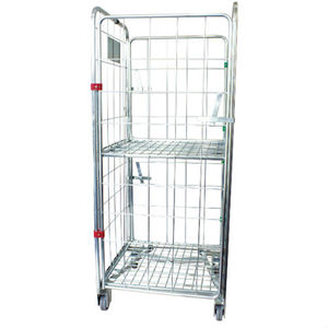 Products: 4-Sided A-Frame Laundry Roll Cage - Master Equipment Roll Cages Collapsible Cages Trolleys Bins Stillage