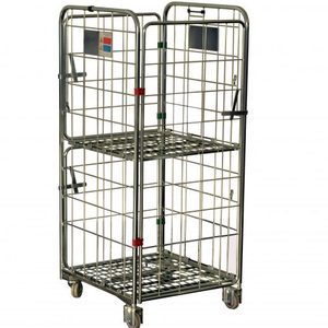 Products: 4-Sided H-Frame Roll Cage - Master Equipment Roll Cages Collapsible Cages Trolleys Bins Stillage