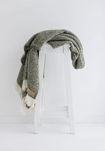 Products: Wool Twill Throw - Moss