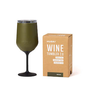 Gift Pack: Huski Wine Tumbler 2.0 -Dark Olive (Limited Release)