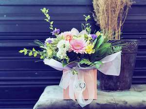 Products: The Box - Pink (Arrangement in Container)