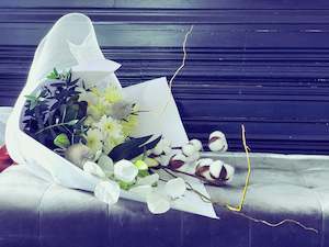 Dried Faux: Florist’s Choice - White Dried Floral Bouquet