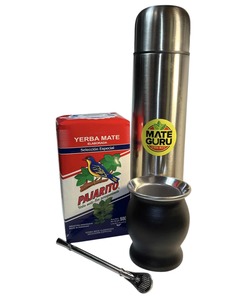 Products: Pajarito Especial, Metal Cup and Thermos Set - Mate Guru