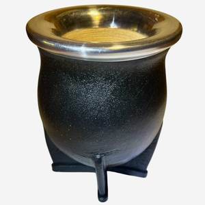 Products: Black Leather Imperial Gourd - Mate Guru