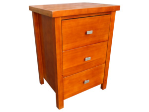 Bedroom Furniture: Kaimai 3 Drawer Bedside