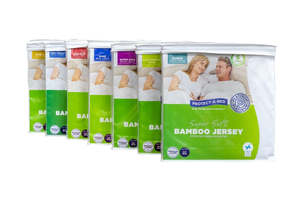 Mattress Protector: Super Soft BAMBOO Jersey Waterproof Fitted Mattress Protector