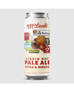 McLeod's Liquid Hop Cryo Abstrax Pale Ale Citra & Mosaic LE 440ml - Beer-McL&hellip;