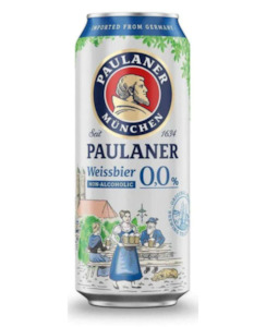 Beer : Waipu: Paulaner Munchen Weissbier Non-Alcoholic 500ml - Beer-Internationl Brands : Waipu Liquor Centre - Oktoberfest