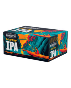 Monteith's Driftin' IPA 12pk cans - Beer-Craft : Waipu Liquor Centre - Monteith 12pk