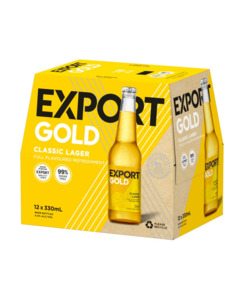 DB Export Gold 12pk BTL - Beer-NZ Made : Waipu Liquor Centre - Export Gold 12pk