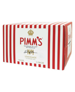 Pimms Lemonade And Ginger Ale 4% 250mL Cans 12 Pack - Premixed-Other : Waipu Liq&hellip;