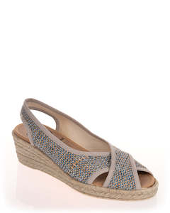 Plumaflex R18007 Azul Wedge Slingback
