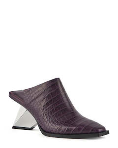 United Nude Rockit Mule ll Plum Leather