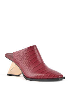Heels: United Nude Rockit Mule ll Cranberry Leather