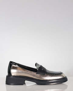 Heels: Minx Showtime Multi Metallic Leather Loafer