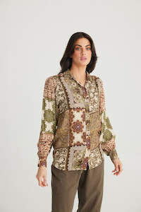 Talisman Flower Child Shirt Paisley Gardens