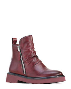 Ankle Boots: EOS Theona Pinot Leather Ankle Boot