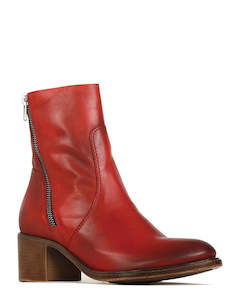 EOS Rogue Ruby Leather Ankle Boots