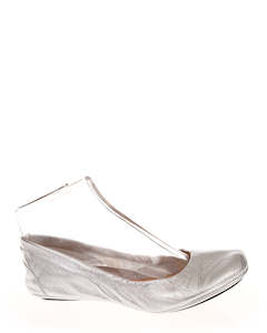 Ballet Shoes: Andacco 1350 Silver Metalic Soft Leather Ballet