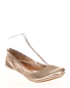 Ballet Shoes: Andacco 1350 Gold Metalic Soft Leather Ballet
