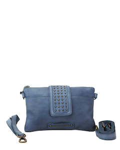 Occasions: Kompanero Ellie Denim Leather Crossbody/Clutch Bag