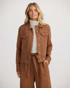 Clothing: Shanty SH25022-2 Monza Jacket Cocoa Linen