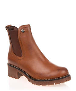Pitillos 20022 Tan Leather Ankle Boot