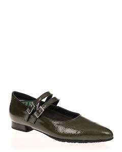 Pitillos 10140 Verde Patent Leather Low MaryJane Shoe