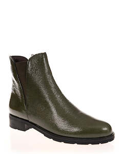 Pitillos 10182 Verde Patent Leather Chelsea Ankle Boot