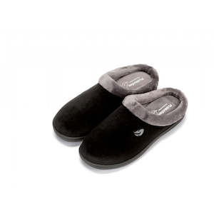 Flats: Plumaflex 12230 Black Slippers
