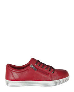 Sneakers Sale: Cabello Unity Red Leather Sneaker