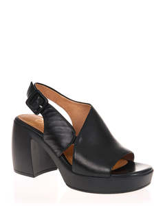 Mid Heels: EOS Spicer Onyx Leather Heel