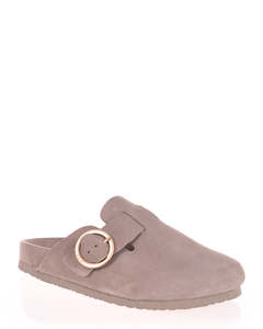 ASFVLT Flair 09 Taupe Suede Birkenstock Mule