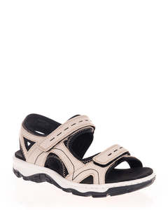 Rieker 68866-60 Beige Textile Walking Sandal