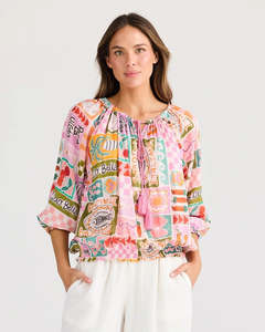 All: Holiday HC25136-2 Seaside Top Sardinia Summer