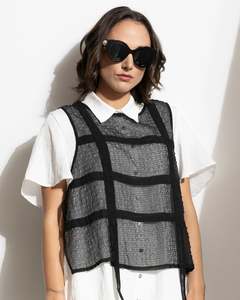 Blousers Tops: Two By Two Tavian Vest Black