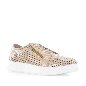 Summer: Cabello EG17P Taupe Print Leather Sneaker