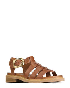 Summer: EOS Ornament Brandy Leather Sandals