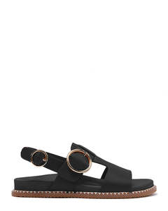 Summer: Minx Serene Black Leather Sandal
