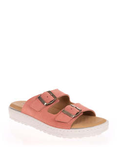 Plumaflex A80500 Rosa Leather Casual Slide