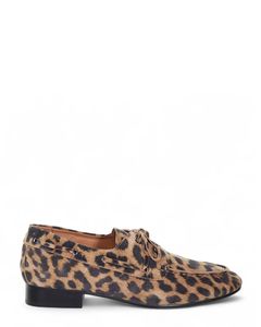 Heels: Minx Popeye Leopard Boat Shoe