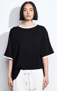 All: dref_by_d Contra Tee Black/Ivory Trim