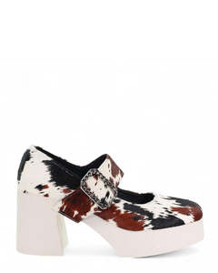 Mid Heels: Minx Minnie Brush Multi Pony Shoe