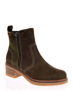 Ankle Boots: Baerchi 60300 Zebra Cactus Leather Ankle Boot
