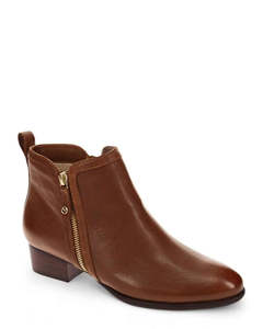 Ankle Boots: Revere Houston Mocha Leather Wide Fit Ankle Boot