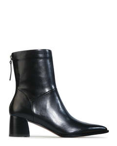 Ankle Boots: EOS Auroa Black Ankle Leather Boot