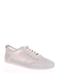 Footwear: Andacco 6633 Alana Light Blue Leather Casual Flat
