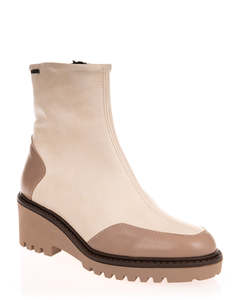 Viguera 8292 Beige Leather Ankle Boot