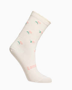 Lamington Rosa Merino Crew Socks